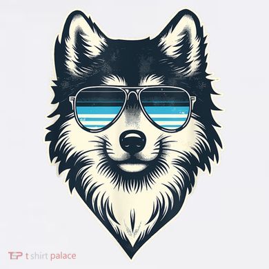 Cool Retro Wolf In Sunglasses 70s 80s 90s Novelty Funny Wolf Tall Hoodie