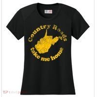 Country Roads West Virginia Take Me Home Women's Cooling Performance Crew T-Shirt thumb 0