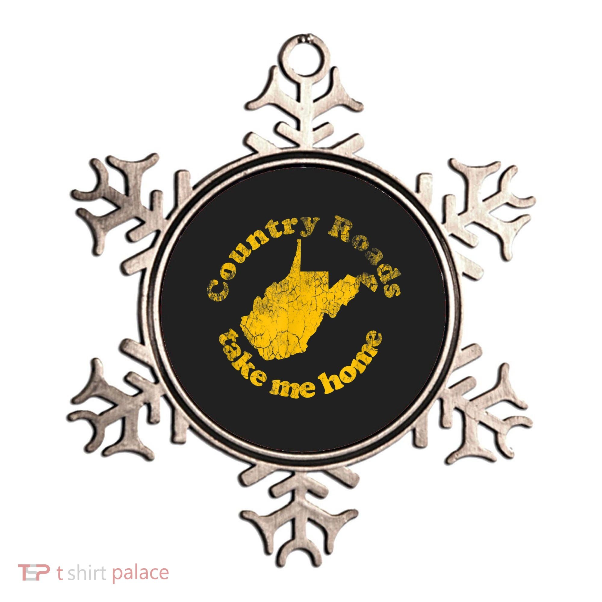 Country Roads West Virginia Take Me Home Ornament