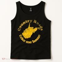 Country Roads West Virginia Take Me Home Tank Top thumb 2