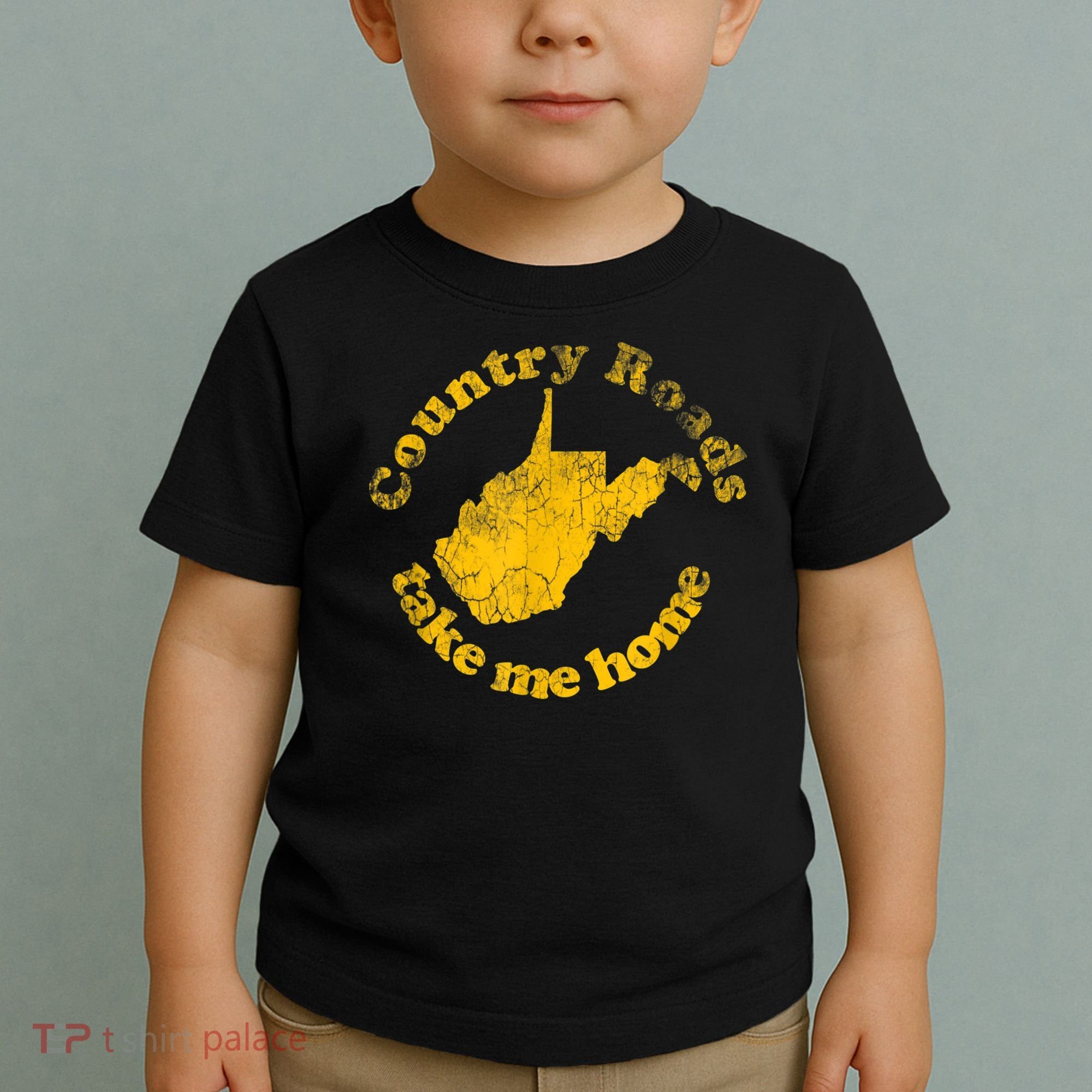 Country Roads West Virginia Take Me Home Toddler T-Shirt