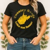 Country Roads West Virginia Take Me Home Women's T-Shirt thumb 2