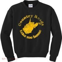 Country Roads West Virginia Take Me Home Kids Sweatshirt thumb 0