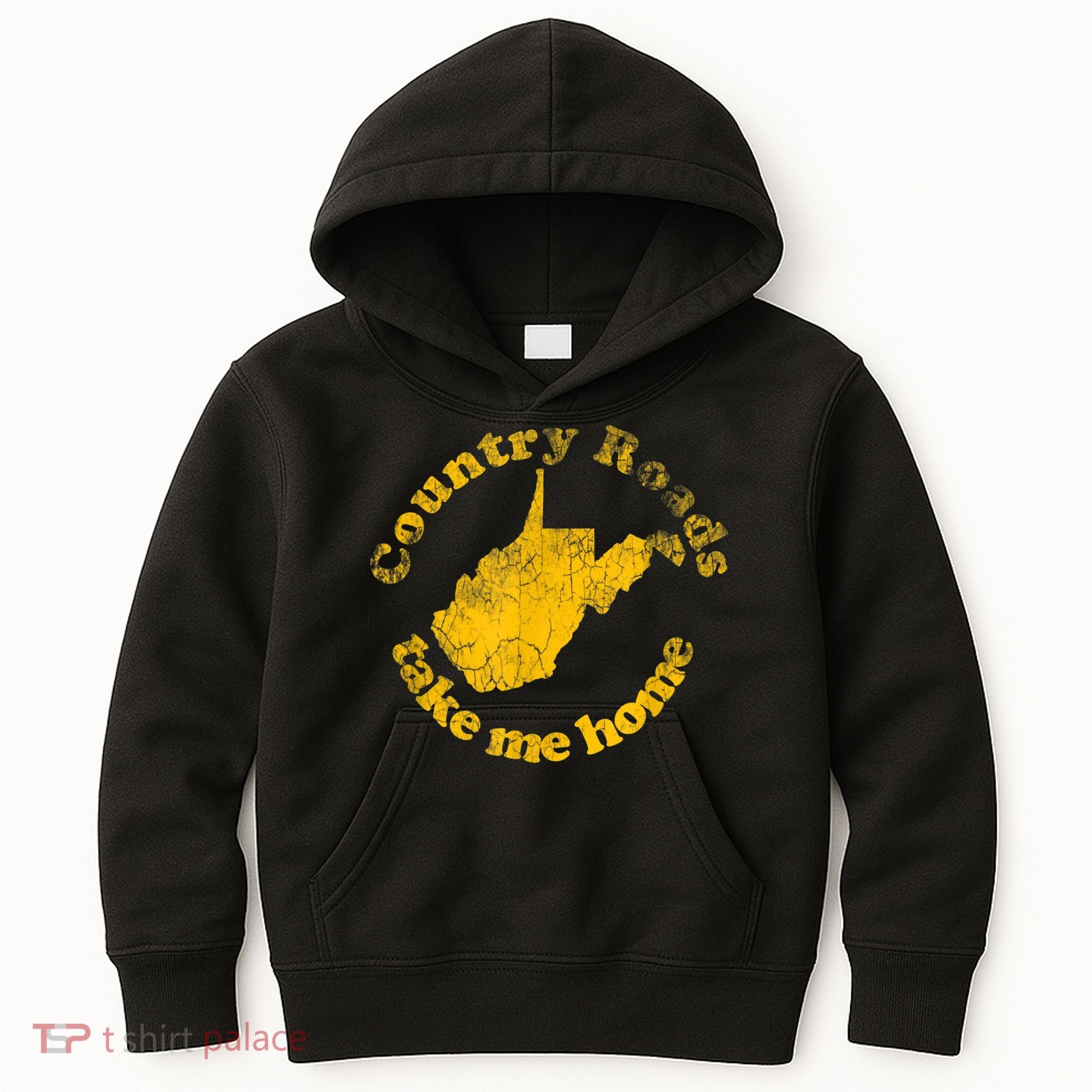 Country Roads West Virginia Take Me Home Kids Hoodie