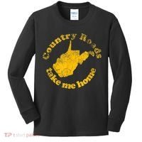 Country Roads West Virginia Take Me Home Kids Long Sleeve Shirt thumb 0