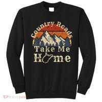 Country Roads West Virginia Take Me Home WV Map Mountains Sweatshirt thumb 0