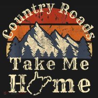 Country Roads West Virginia Take Me Home WV Map Mountains Sweatshirt thumb 3