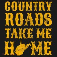 Country Roads West Virginia Take Me Home WV Map Vintage T-Shirt thumb 7