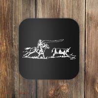 Cowboy Roping Western Cowboy Roping Coaster thumb 0