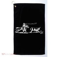 Cowboy Roping Western Cowboy Roping Golf Towel thumb 0