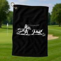 Cowboy Roping Western Cowboy Roping Golf Towel thumb 1