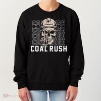 Coal Rush West Virginia Skull Coal Miner Hard Hat Women's Sweatshirt thumb 0