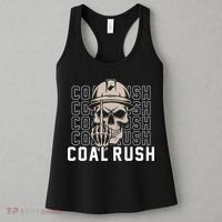 Coal Rush West Virginia Skull Coal Miner Hard Hat Women's Tank Top thumb 3