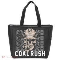 Coal Rush West Virginia Skull Coal Miner Hard Hat Tote Bag thumb 0