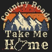 Country Roads West Virginia Take Me Home WV Map Mountains Beanie thumb 2