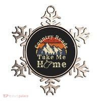 Country Roads West Virginia Take Me Home WV Map Mountains Ornament thumb 0