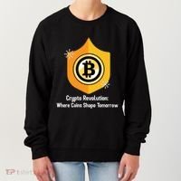 Crypto Revolution: Where Coins Shape Tomorrow Bitcoin Investing Women's Sweatshirt thumb 0
