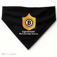 Crypto Revolution: Where Coins Shape Tomorrow Bitcoin Investing USA-Made Doggie Bandana thumb 0
