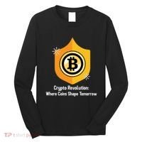 Crypto Revolution: Where Coins Shape Tomorrow Bitcoin Investing Long Sleeve Shirt thumb 0