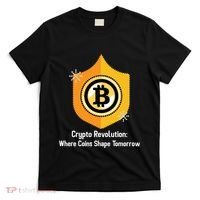 Crypto Revolution: Where Coins Shape Tomorrow Bitcoin Investing T-Shirt thumb 0
