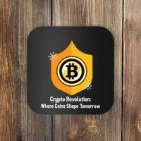 Crypto Revolution: Where Coins Shape Tomorrow Bitcoin Investing Coaster thumb 0