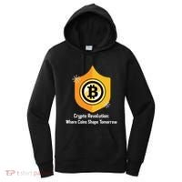 Crypto Revolution: Where Coins Shape Tomorrow Bitcoin Investing Women's Hoodie thumb 0