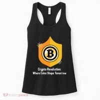 Crypto Revolution: Where Coins Shape Tomorrow Bitcoin Investing Women's Tank Top thumb 0