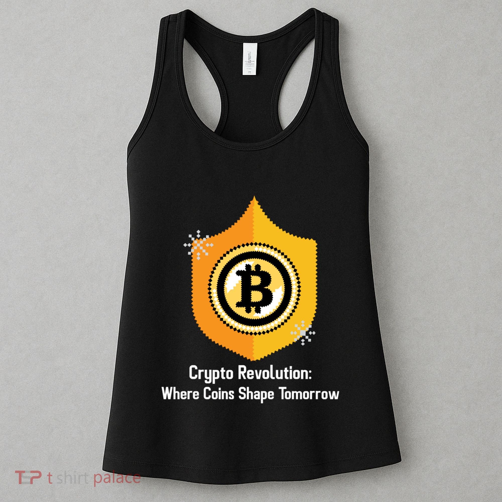 Crypto Revolution: Where Coins Shape Tomorrow Bitcoin Investing Women's Tank Top