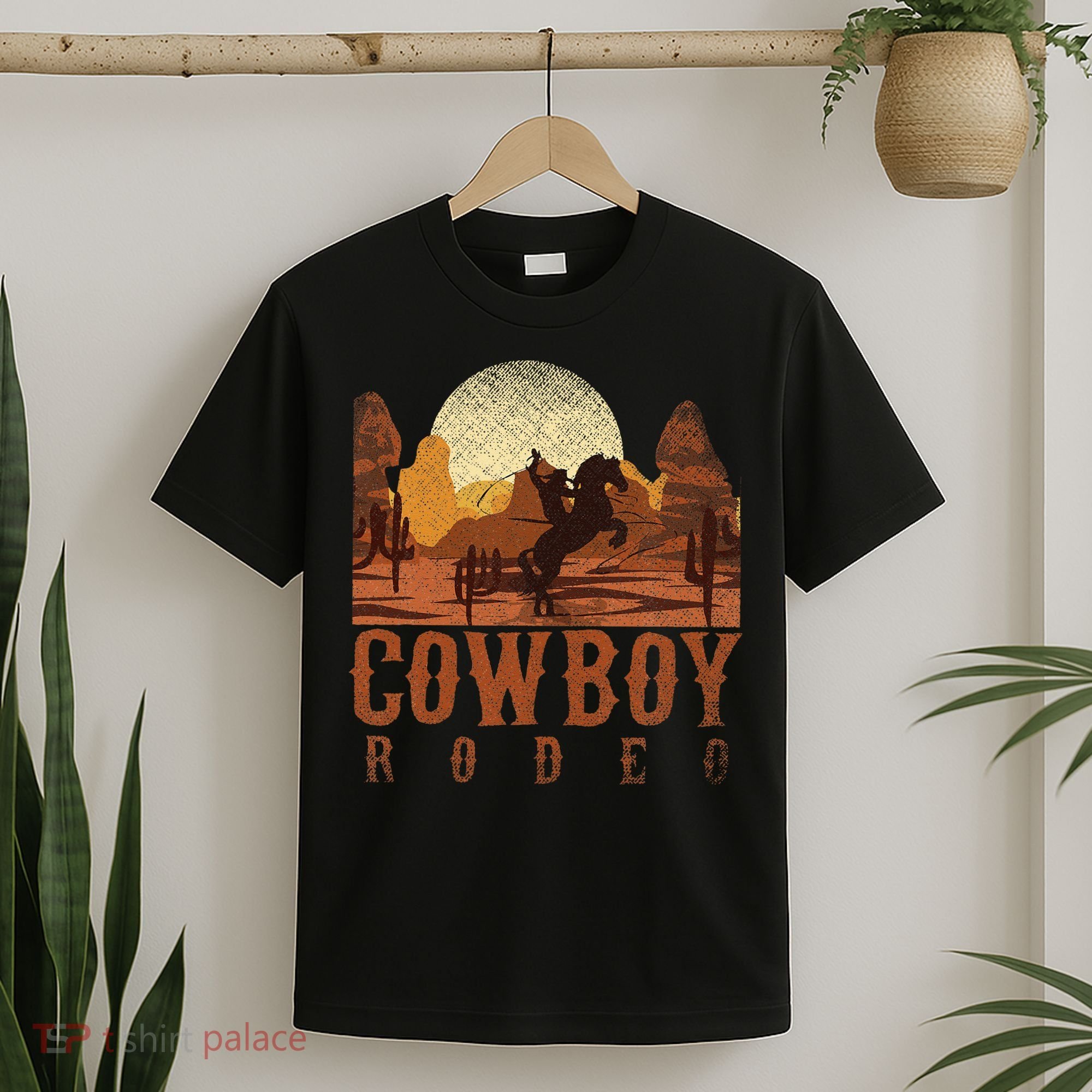 Cowboy Rodeo Western Texan Gift Horseback Riding Cowboy T-Shirt