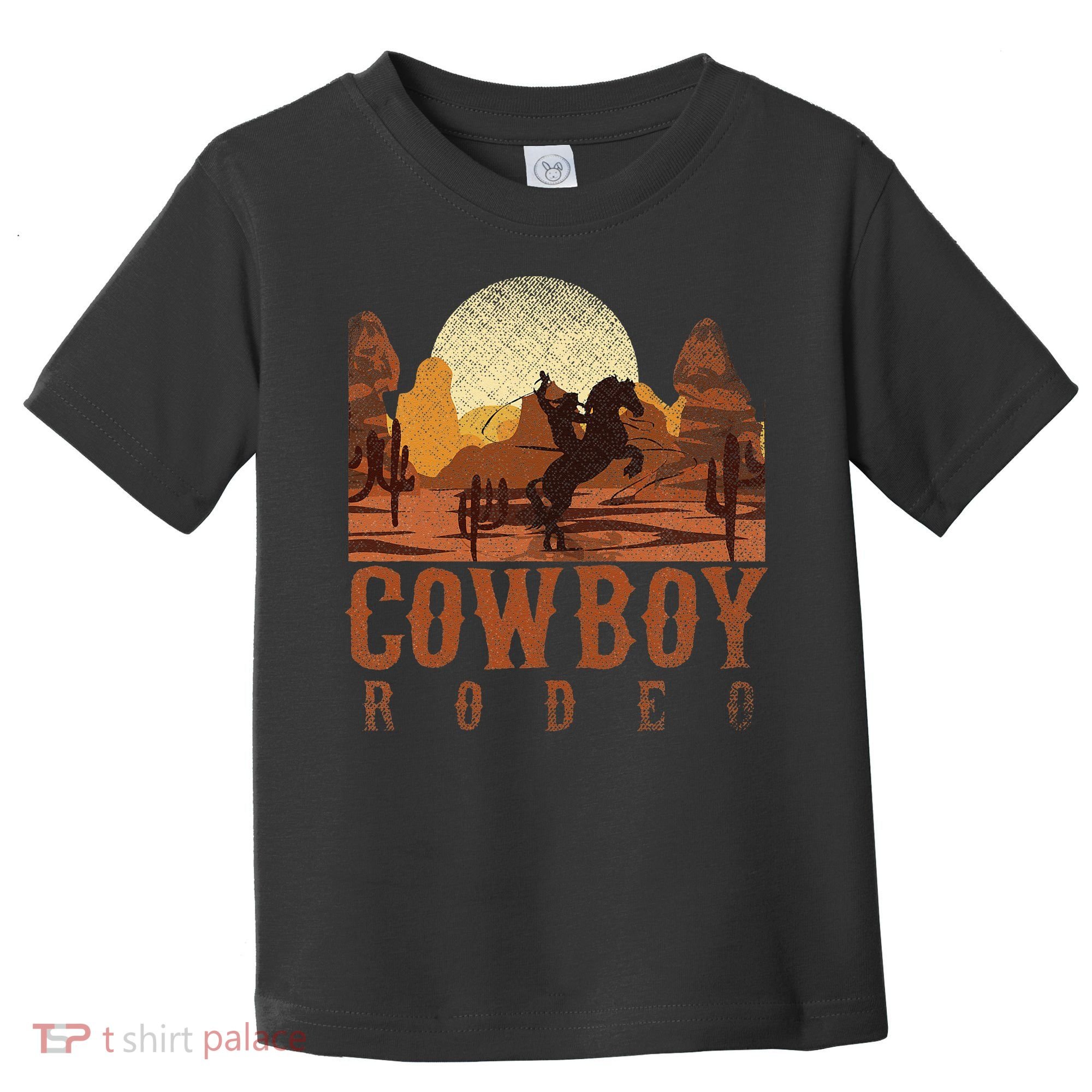Cowboy Rodeo Western Texan Gift Horseback Riding Cowboy Toddler T-Shirt