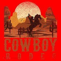 Cowboy Rodeo Western Texan Gift Horseback Riding Cowboy Santa Hat thumb 1