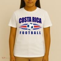 Costa Rica World Football Fan Flag Pride Soccer T-Shirt thumb 4