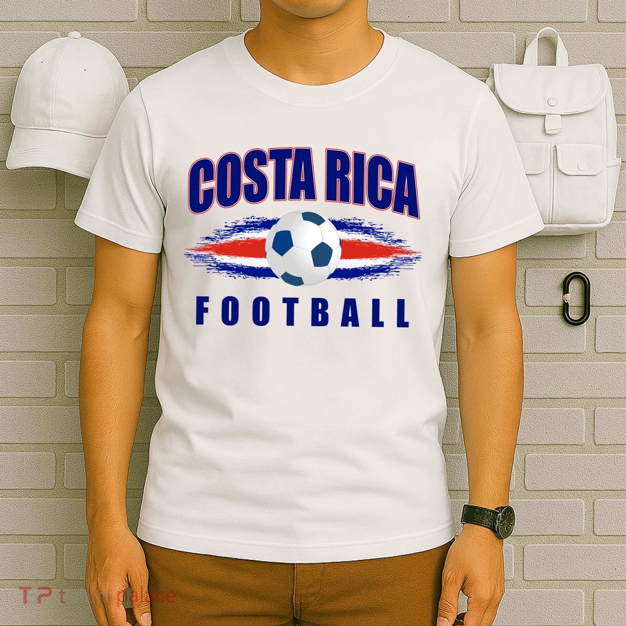 Costa Rica World Football Fan Flag Pride Soccer T-Shirt