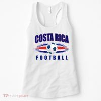 Costa Rica World Football Fan Flag Pride Soccer Women's Tank Top thumb 0
