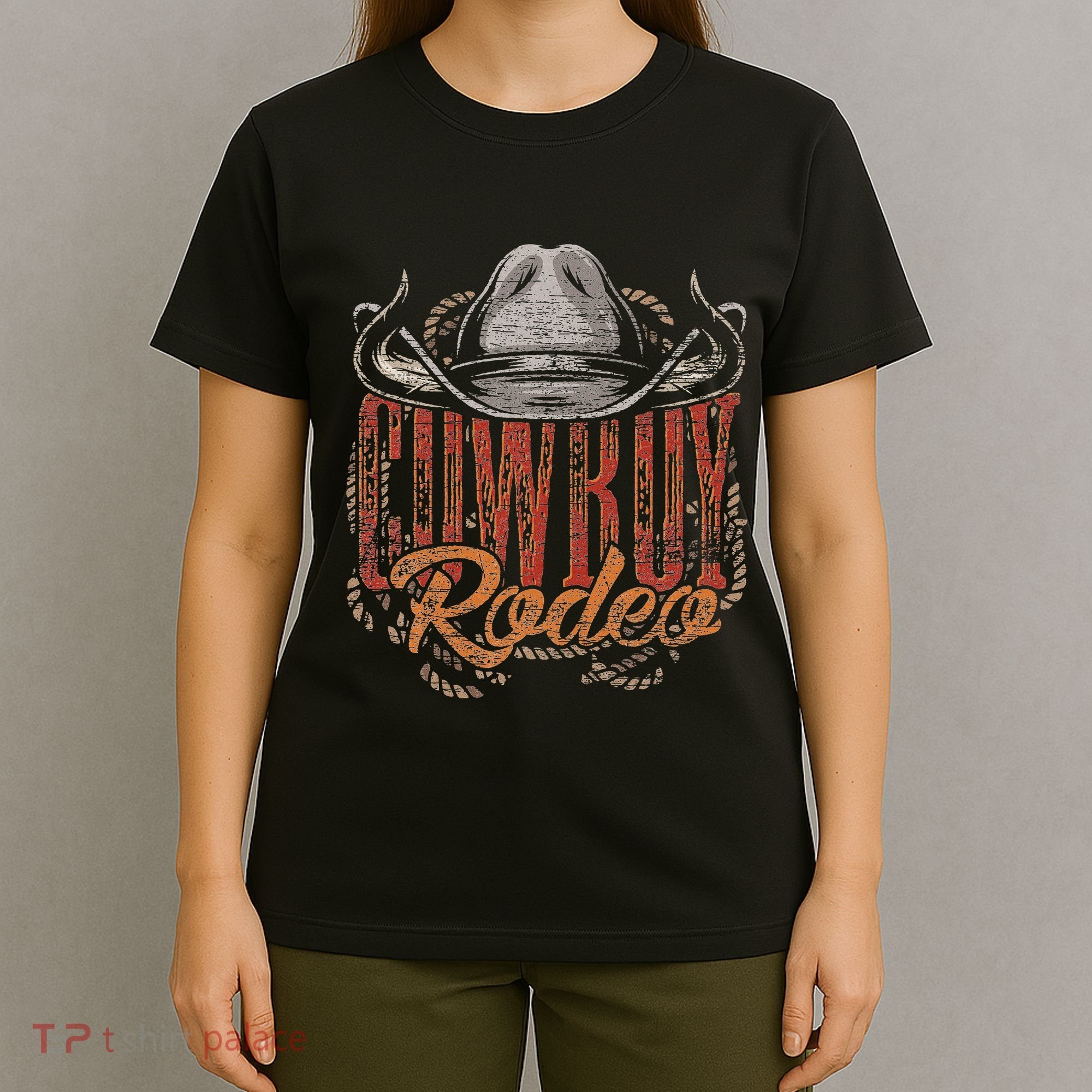Cowboy Rodeo Western Texan Gift Country Bull Riding Cowboy T-Shirt
