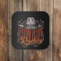 Cowboy Rodeo Western Texan Gift Country Bull Riding Cowboy Coaster thumb 0