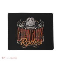 Cowboy Rodeo Western Texan Gift Country Bull Riding Cowboy Mousepad thumb 0