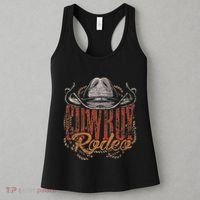Cowboy Rodeo Western Texan Gift Country Bull Riding Cowboy Women's Tank Top thumb 3
