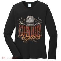 Cowboy Rodeo Western Texan Gift Country Bull Riding Cowboy Women's Long Sleeve Shirt thumb 0