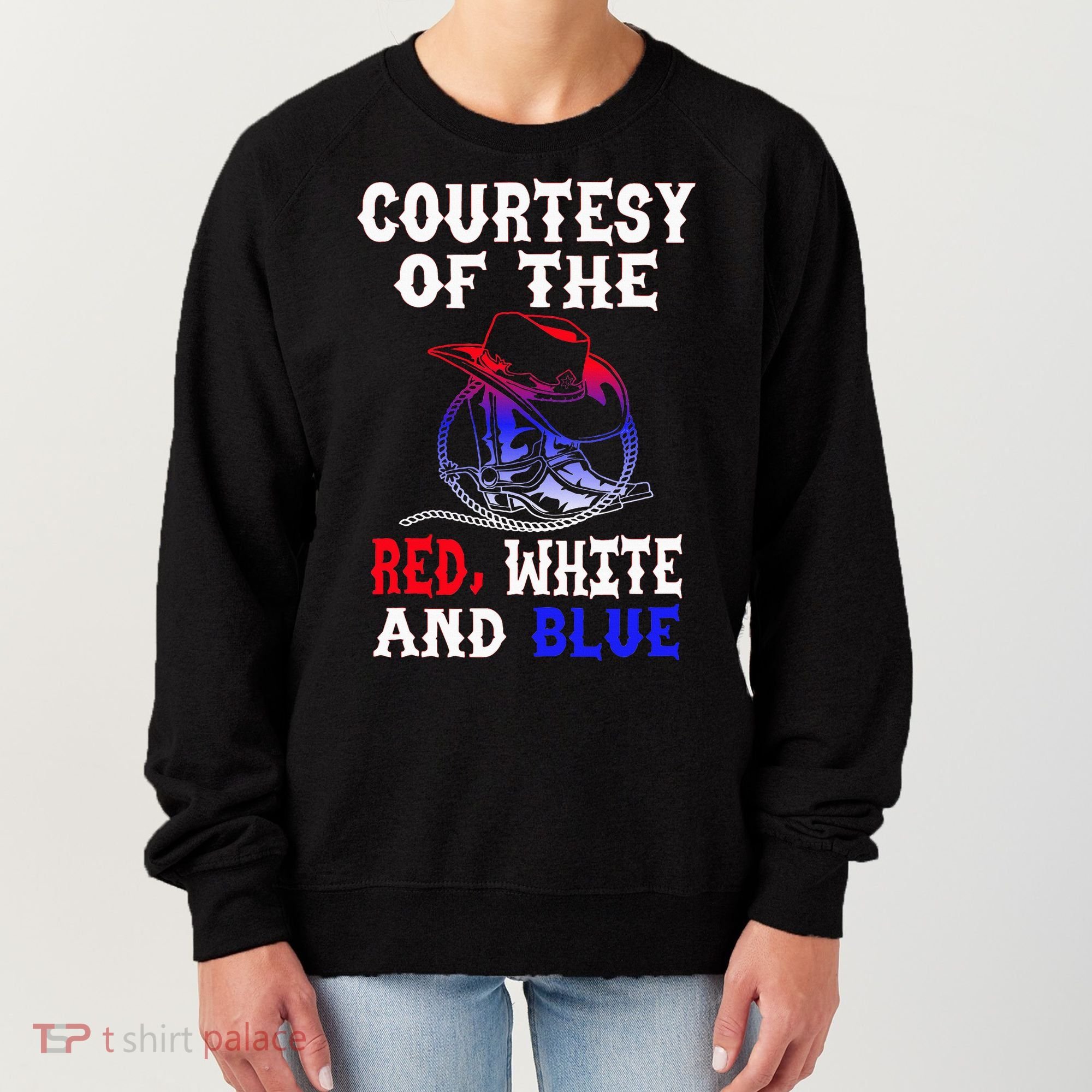 Courtesy Red White And Blue Women's Sweatshirt