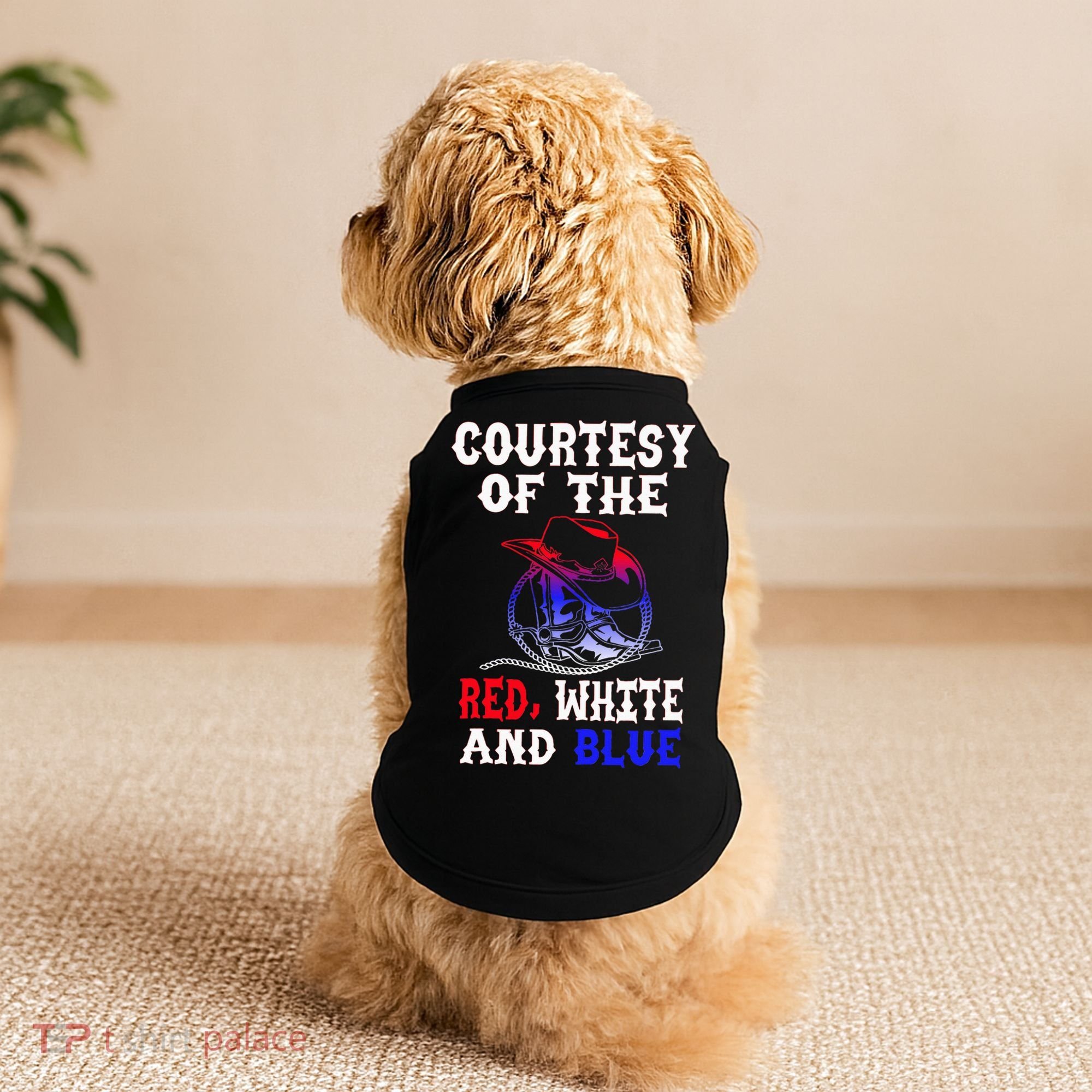 Courtesy Red White And Blue Doggie Tank