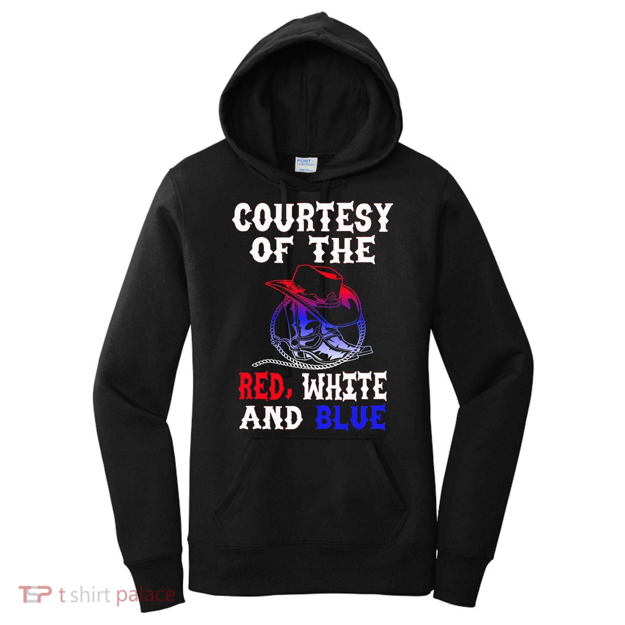 Courtesy Red White And Blue Women's Hoodie