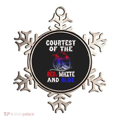 Courtesy Red White And Blue Ornament