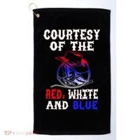 Courtesy Red White And Blue Golf Towel thumb 0