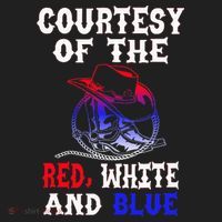Courtesy Red White And Blue Golf Towel thumb 3