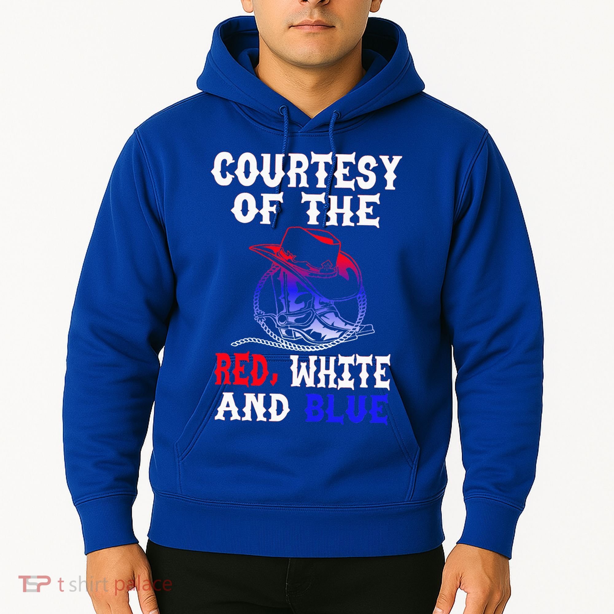 Courtesy Red White And Blue Hoodie