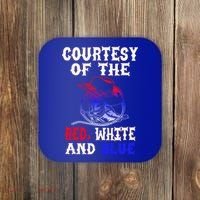 Courtesy Red White And Blue Coaster thumb 0