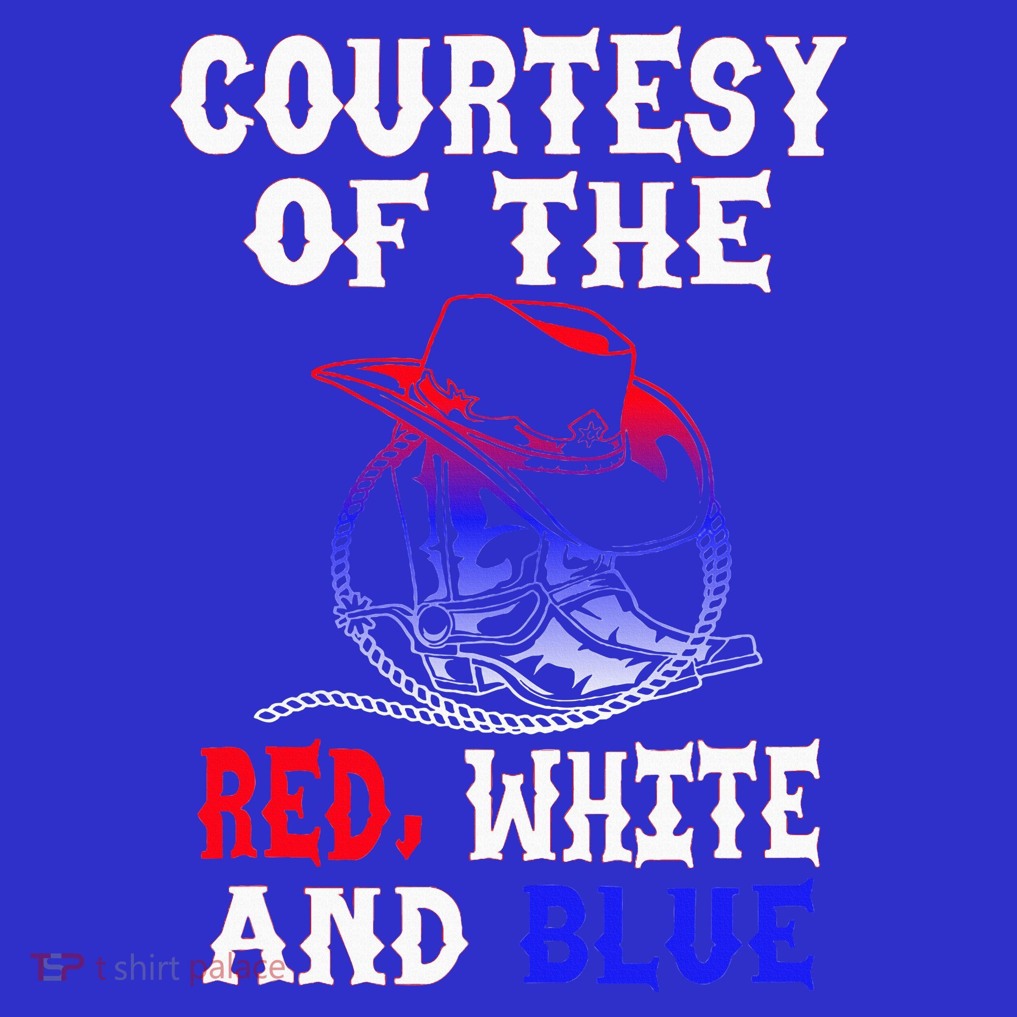 Courtesy Red White And Blue Coaster