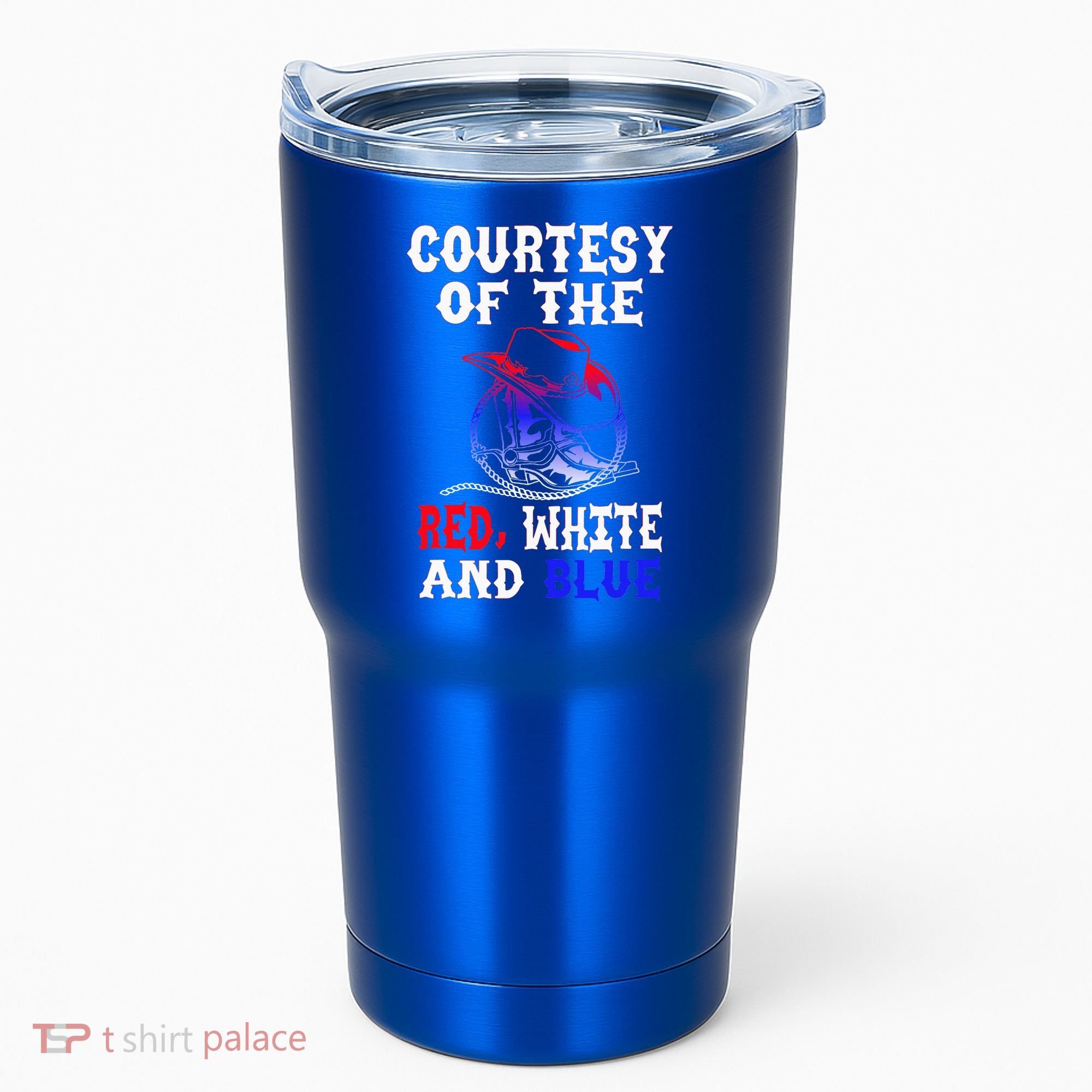 Courtesy Red White And Blue Tumbler