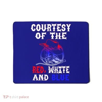 Courtesy Red White And Blue Mousepad